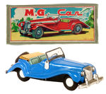 "M.G. CAR" BOXED FRICTION TOY.