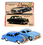 "MERCEDES BENZ" SMALL BOXED FRICTION CARS.