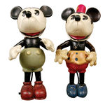 "MICKEY/MINNIE MOUSE" CELLULOID FIGURES.