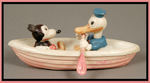 MICKEY MOUSE/DONALD DUCK IN ROWBOAT CELLULOID TOY.