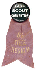 GIRL SCOUT CONVENTION BUTTON.