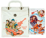 “MONKEES” VINYL WALLET/RECORD TOTE PAIR.