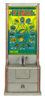 EXHIBIT SUPPLY COMPANY "FISH" PENNY DROP MACHINE.