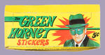 "THE GREEN HORNET STICKERS" DISPLAY BOX.