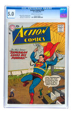 ACTION COMICS CGC LOT OF THREE.