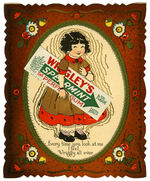 “WRIGLEY’S SPEARMINT” GUM NOVELTY CARD WITH WRAPPER.