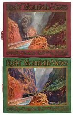 “ROCKY MOUNTAIN VIEWS/ON THE RIO GRANDE/THE SCENIC LINE OF THE WORLD” 1914 RAILWAY PHOTO BOOKS.