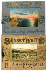 “THE OVERLAND TRAIL/THE SUNSET ROUTE” WESTERN RAILROAD PHOTO BOOKS.