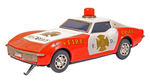 "CORVETTE FIRE CHIEF" BATTERY OPERATED CAR.