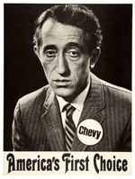 PAT PAULSEN “AMERICA’S FIRST CHOICE” CHEVY POSTER.