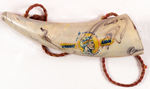 STRAIGHT ARROW POWDER HORN.