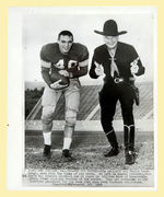 "THE TWO HOPPYS" HOWARD CASSADAY OSU FOOTBALL STAR WITH WILLIAM BOYD PHOTO.