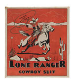 "LONE RANGER COWBOY SUIT" LARGE BOX VARIETY.