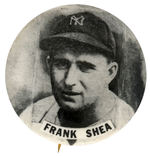 1940s FRANK SHEA PM10 STADIUM BUTTON.