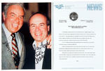 TIM CONWAY AND HARVEY KORMAN AUTOGRAPHED PUBLICITY PHOTO WITH PRESS RELEASE.