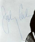 JOHNNY AND JUNE CARTER CASH AUTOGRAPHED PHOTO WITH PRESS RELEASE.