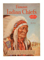 "FAMOUS INDIAN CHIEFS" COLOR PORTRAIT BOOK BY BEN ELY.