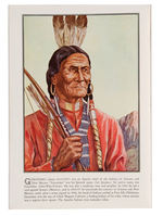 "FAMOUS INDIAN CHIEFS" COLOR PORTRAIT BOOK BY BEN ELY.