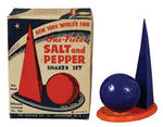 NYWF "ONE PIECE SALT AND PEPPER SHAKER SET" BOXED.