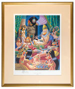 CARL BARKS "XERXES AND HAREM" LIMITED EDITION SIGNED, NUMBERED AND REMARQUED PRINT.