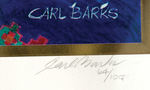 CARL BARKS "DANGEROUS DISCOVERY" GOLD PLATE EDITION SIGNED PRINT.