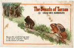 "THE BEASTS OF TARZAN" PROMOTIONAL POSTCARD.