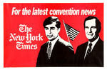 NY TIMES BUSH/DUKAKIS JUGATE/DEMOCRATIC CONVENTION POSTER/THREE DUKAKIS POSTERS.