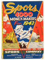 “SPORS COMPANY WHOLESALE CATALOGUE” WWII ERA FEATURING SUPERMAN FIGURE.