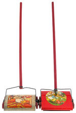 DONALD DUCK & MINNIE MOUSE TOY SWEEPERS.