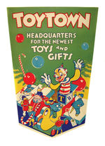 "TOYTOWN" STORE SIGN.