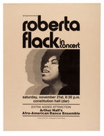 "ROBERTA FLACK IN CONCERT" POSTER.