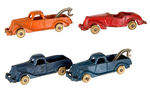 "HUBLEY" CAST IRON CAR AND TRUCK LOT.