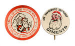 SANTA PAIR OF AUSTRALIAN BUTTONS.