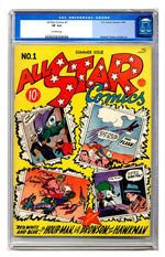 ALL-STAR COMICS #1 SUMMER 1940 CGC 8.0  OFF-WHITE PAGES.