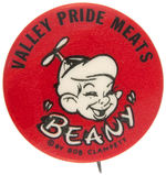 RARE FIRST SEEN “BEANY” BUTTON FROM BEANY AND CECIL.