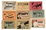 “WIMPY” LOT OF 11 8-PAGERS.