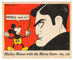 “MICKEY MOUSE WITH THE MOVIE STARS” GUM CARD #119.