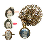 SHIRLEY TEMPLE THREE 1930's RINGS AND PENDANT.