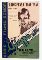 JOSEPHINE BAKER ITALIAN SHEET MUSIC.