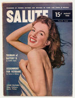 "SALUTE" MAGAZINE W/EARLY MARILYN MONROE COVER.