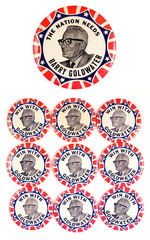 BARRY GOLDWATER 3.5" BUTTON LOT