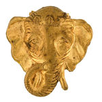 "G.O.P." ELEPHANT 1896 MECHANICAL BADGE SUPPORTING McKINLEY & PROTECTIVE TARIFF.