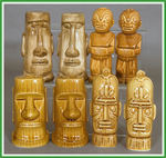 TIKI RESTAURANT/HOTEL SALT & PEPPER SETS.