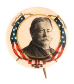 TAFT ENCIRCLED WITH FLAGS.