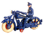 "CHAMPION" LARGEST SIZE CAST IRON POLICE MOTORCYCLE.