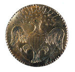 WASHINGTON 1789 INAUGURAL CLOTHING BUTTON.