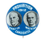 PROHIBITION CANDIDATES 1912" JUGATE.