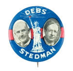 "DEBS STEDMAN" RARE 1920 JUGATE HAKE SOCIALIST #16.