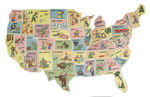 "BURRY'S HOWDY DOODY'S COOKIES" PREMIUM PUZZLE MAP.