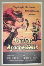 "DUEL  AT APACHE WELLS" MOVIE POSTER.